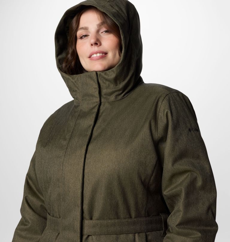 Women's Juniper Ridge II Down Jacket - Plus Size, Color: Stone Green Herringbone, image 5
