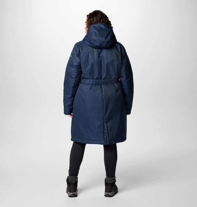 Women's Juniper Ridge II Down Jacket - Plus Size, Color: Collegiate Navy Herringbone, image 2