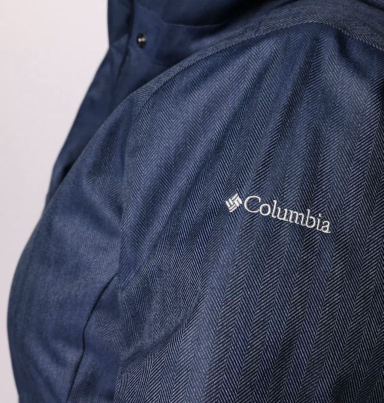 Women's Juniper Ridge II Down Jacket - Plus Size, Color: Collegiate Navy Herringbone