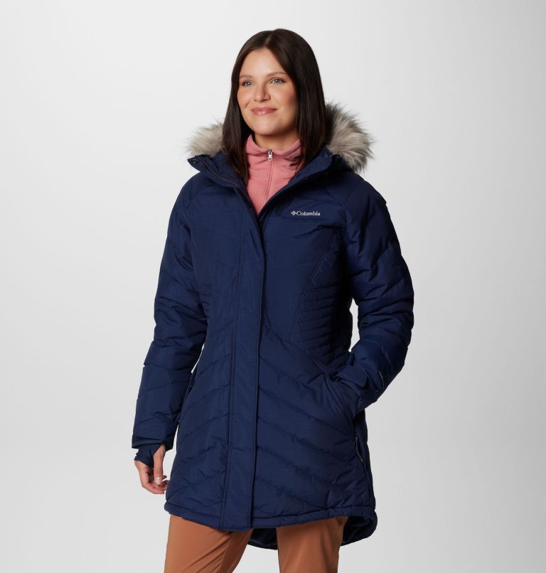 Manteau mi-long Lay D Down IV pour femmes, Color: Collegiate Navy Matte, image 4