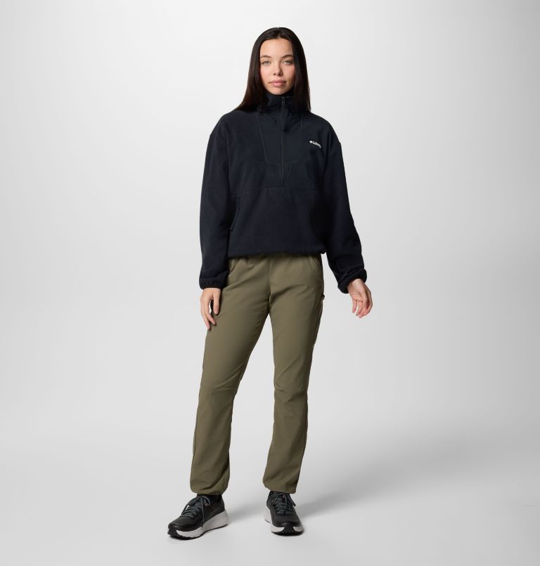Women's Sequoia Grove Half Zip Fleece, Color: Black, image 5