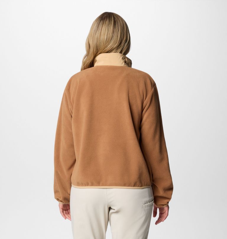 Women's Sequoia Grove Half Zip Fleece, Color: Camel Brown, Canoe, image 2