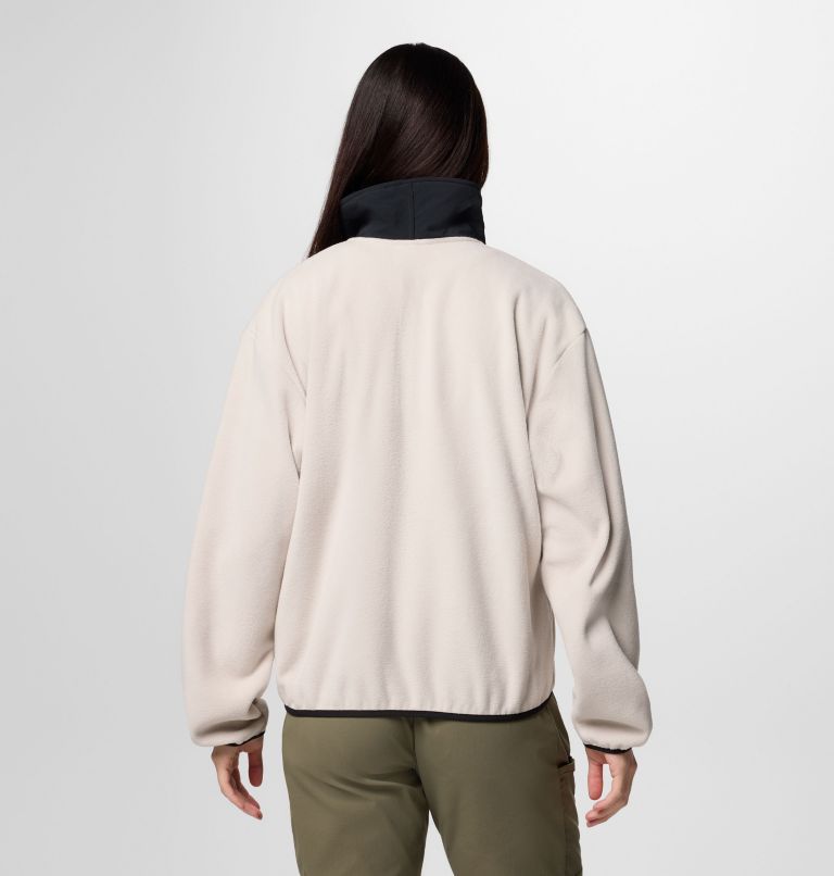 Women's Sequoia Grove Half Zip Fleece, Color: Dark Stone, Black, image 2