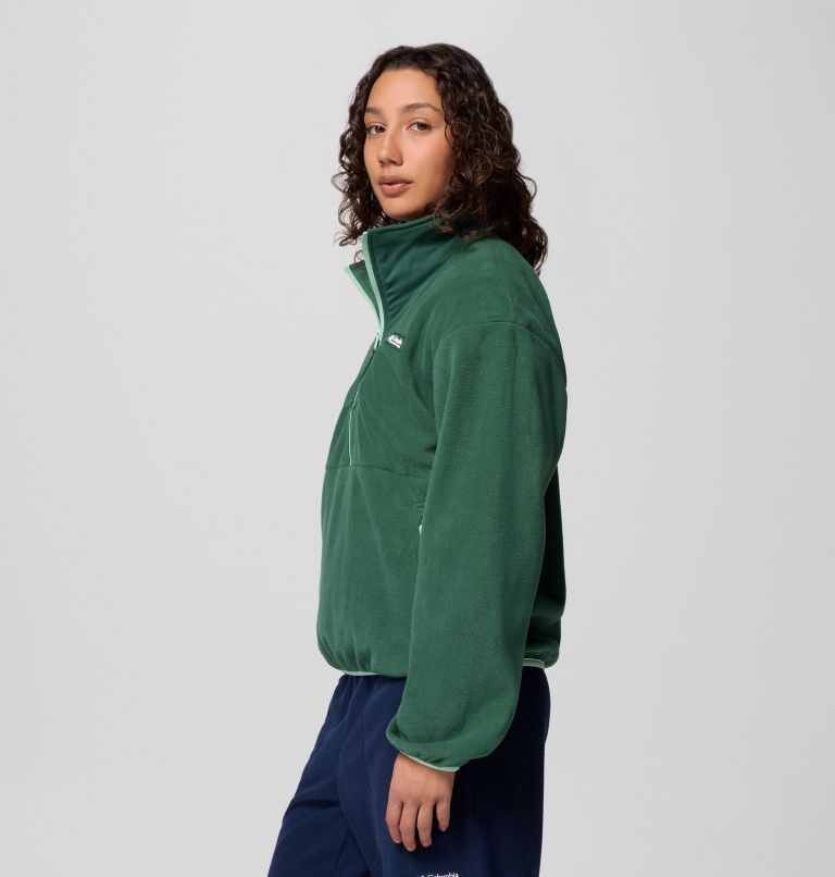Women's Sequoia Grove Half Zip Fleece, Color: Rain Forest, New Mint, image 4