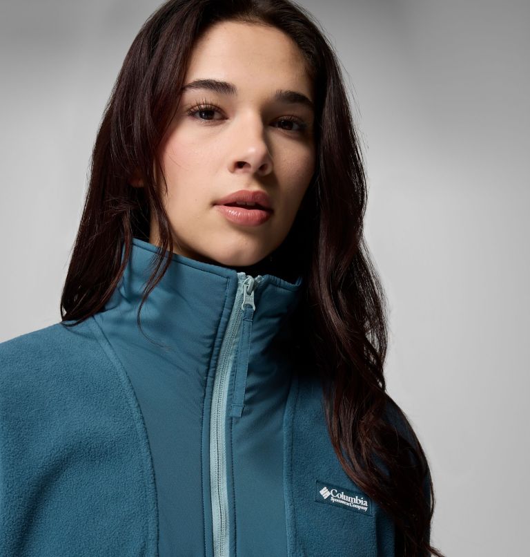 Women's Sequoia Grove Half Zip Fleece, Color: Everblue, Crushed Blue, image 5