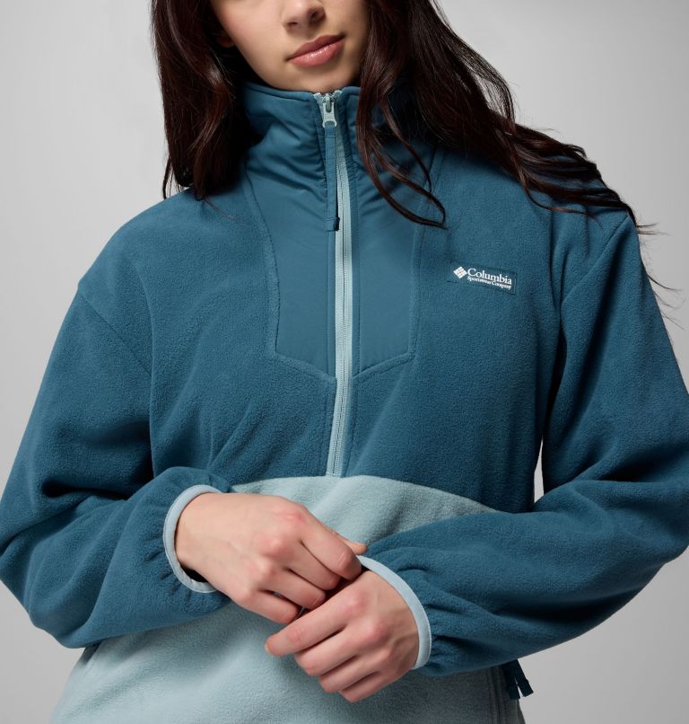 Women's Sequoia Grove Half Zip Fleece, Color: Everblue, Crushed Blue, image 6