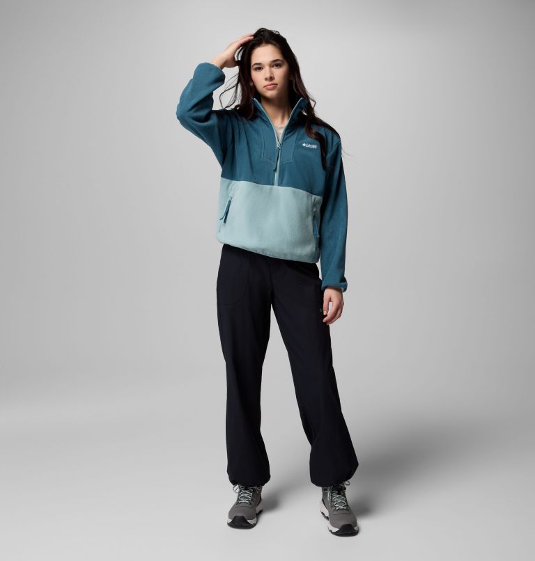 Women's Sequoia Grove Half Zip Fleece, Color: Everblue, Crushed Blue, image 2
