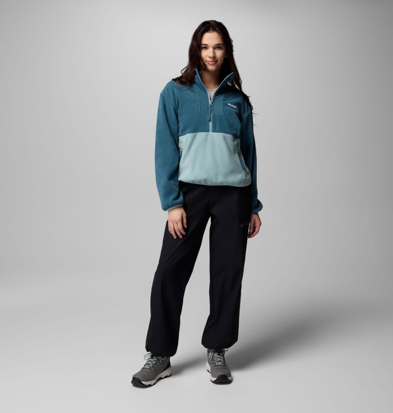 Women's Sequoia Grove Half Zip Fleece, Color: Everblue, Crushed Blue, image 7