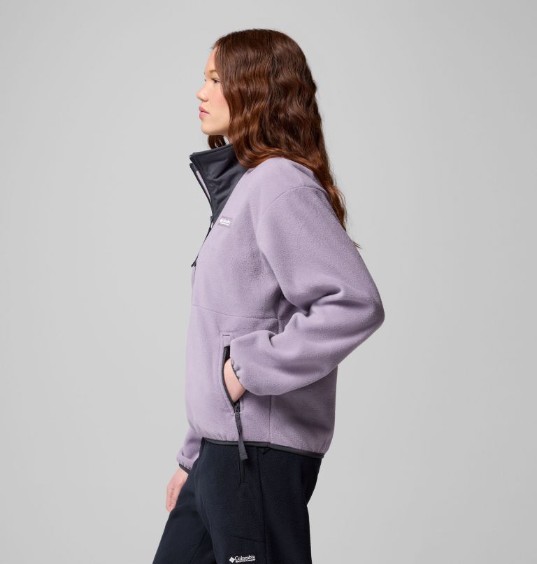 Women's Sequoia Grove Half Zip Fleece, Color: Shale Purple, Shark, Shark, image 4