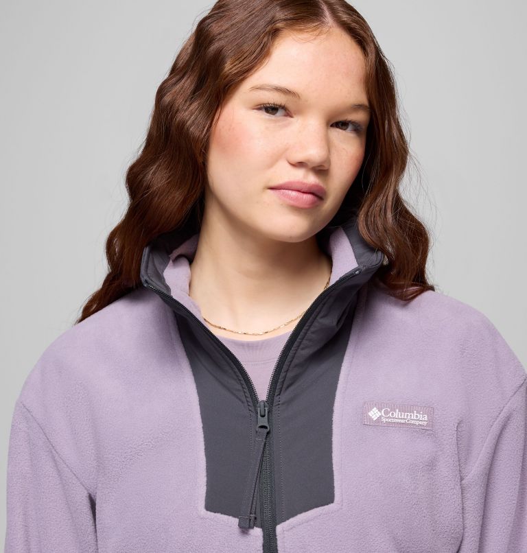 Women's Sequoia Grove Half Zip Fleece, Color: Shale Purple, Shark, Shark, image 5