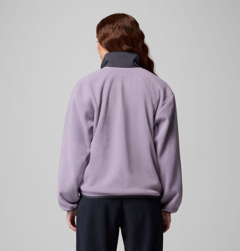 Women's Sequoia Grove Half Zip Fleece, Color: Shale Purple, Shark, Shark, image 3