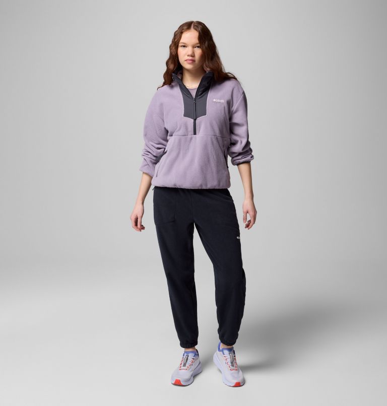 Women's Sequoia Grove Half Zip Fleece, Color: Shale Purple, Shark, Shark, image 2