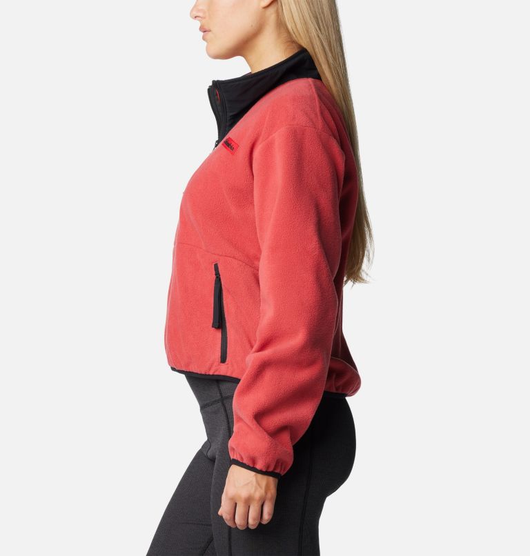 Women's Sequoia Grove Half Zip Fleece, Color: Daredevil, Black, image 3
