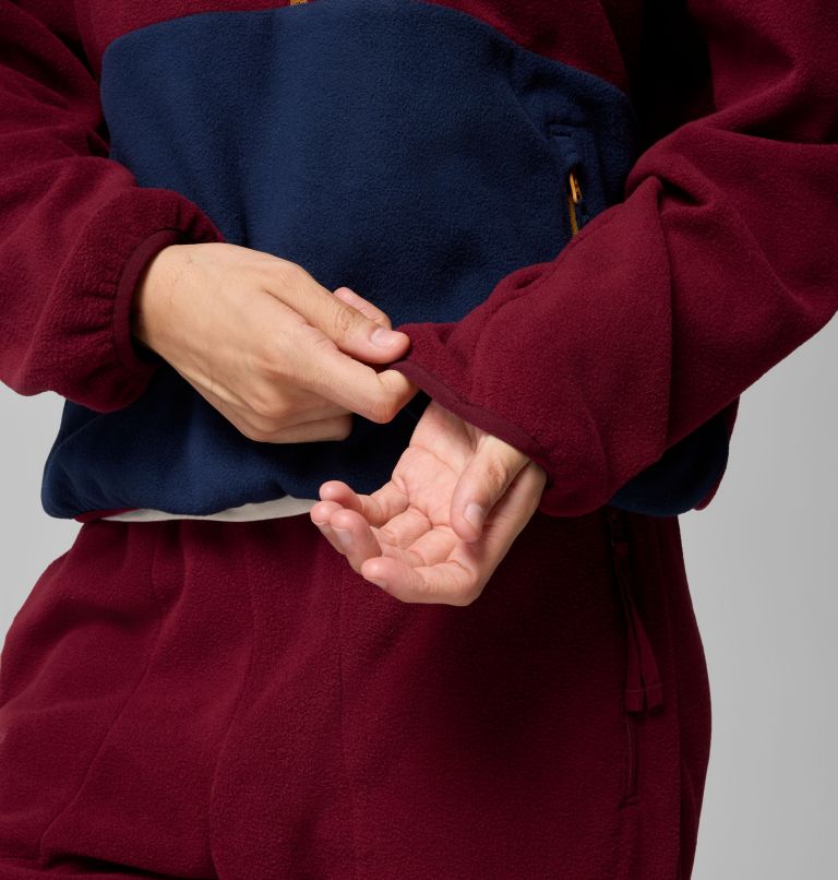 Women's Sequoia Grove Half Zip Fleece, Color: Rich Wine, Collegiate Navy, Maple Sugar, image 6