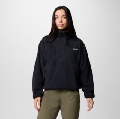 Women's Sequoia Grove Half Zip Fleece, Color: Black, image 1