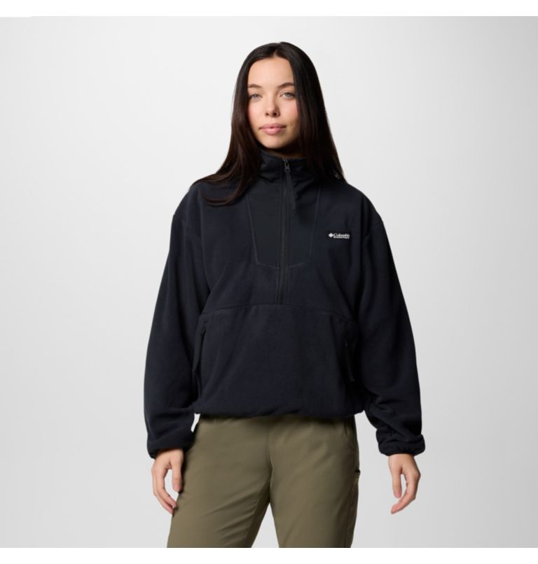 Forro polar con media cremallera Sequoia Grove para mujer, Color: Black, image 1