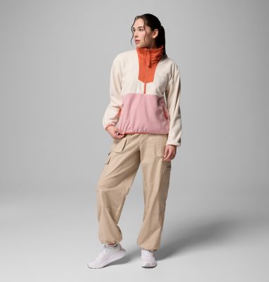 Sequoia Grove 1/2 Zip Fleece, Color: Chalk, Eraser Pink, Tuscan, image 8