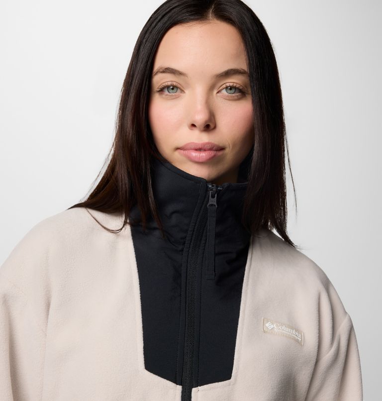 Women's Sequoia Grove Half Zip Fleece, Color: Dark Stone, Black, image 4