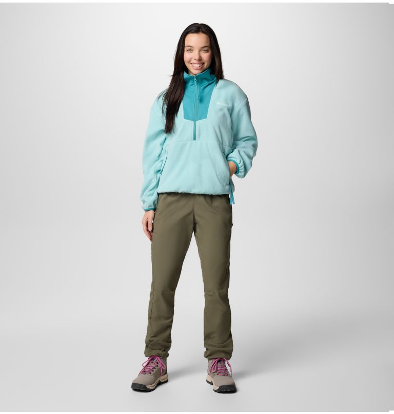 Forro polar con media cremallera Sequoia Grove para mujer, Color: Spray, Teal, image 5