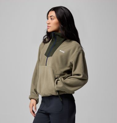 Pile con cerniera a metà lunghezza Sequoia Grove da donna, Color: Stone Green, Greenscape, Coll Navy, image 16