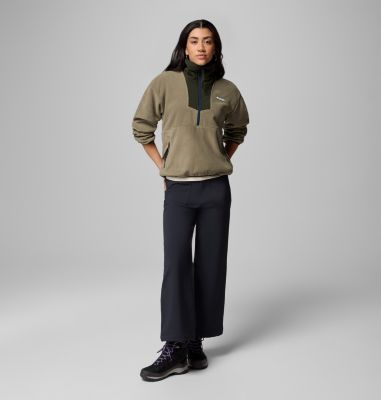Sequoia Grove 1/2 Zip Fleece, Color: Stone Green, Greenscape, Coll Navy, image 10