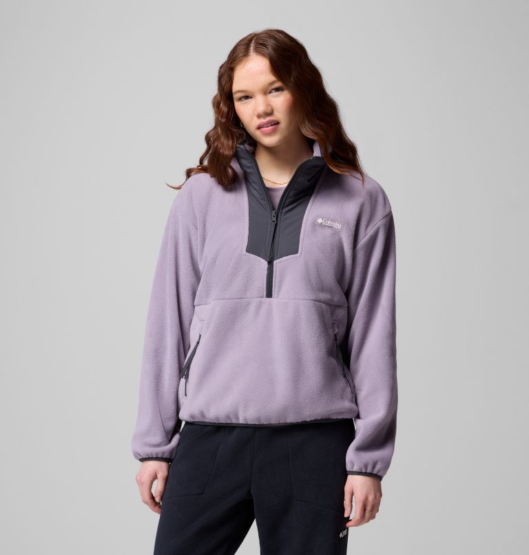 Women's Sequoia Grove Half Zip Fleece, Color: Shale Purple, Shark, Shark, image 1