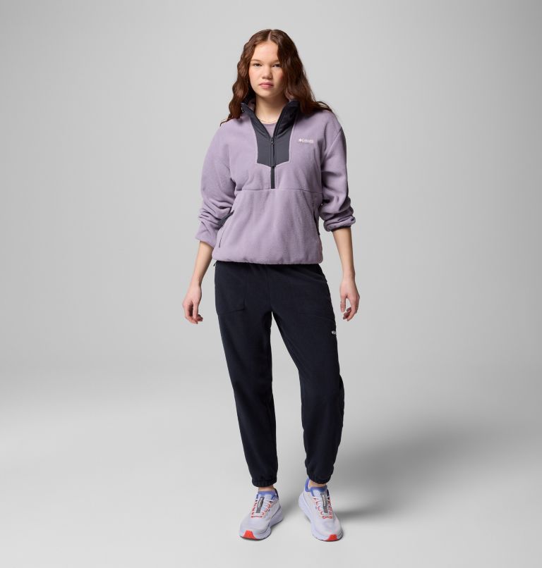 Women's Sequoia Grove Half Zip Fleece, Color: Shale Purple, Shark, Shark, image 2