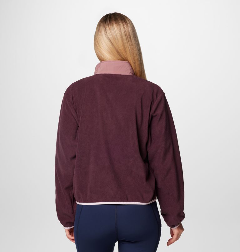 Women's Sequoia Grove Half Zip Fleece, Color: Moonvista, Fig, Pink Dawn, image 2