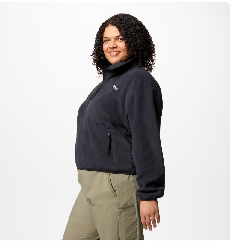 Women's Sequoia Grove Half Zip Fleece - Plus Size, Color: Black, image 3