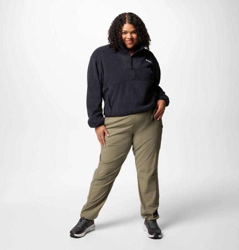 Women's Sequoia Grove Half Zip Fleece - Plus Size, Color: Black, image 5