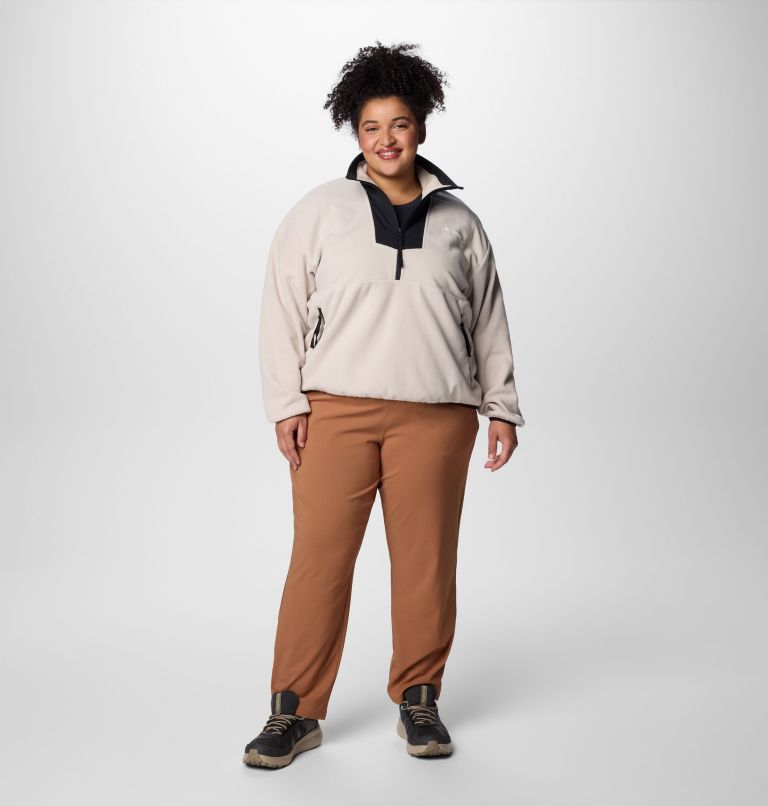Women's Sequoia Grove Half Zip Fleece - Plus Size, Color: Dark Stone, Black, image 3