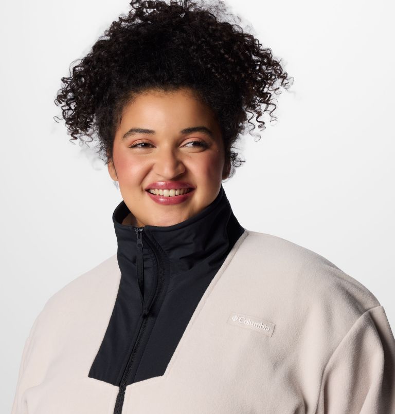 Women's Sequoia Grove Half Zip Fleece - Plus Size, Color: Dark Stone, Black, image 5