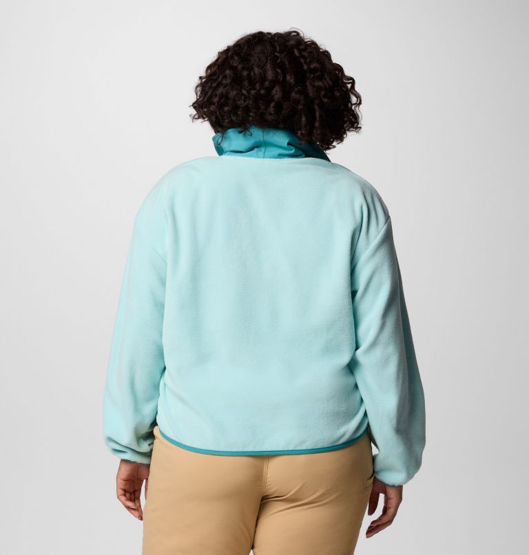 Women's Sequoia Grove Half Zip Fleece - Plus Size, Color: Spray, Teal, image 2