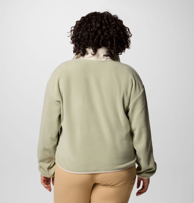 Women's Sequoia Grove Half Zip Fleece - Plus Size, Color: Safari, Dark Stone, image 2