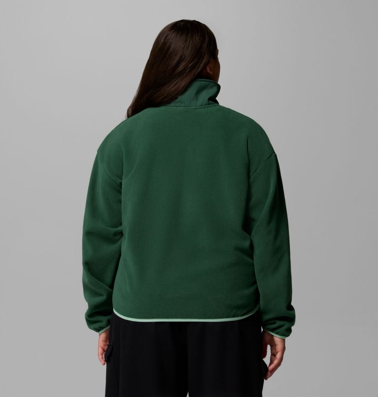 Women's Sequoia Grove Half Zip Fleece - Plus Size, Color: Rain Forest, New Mint, image 3