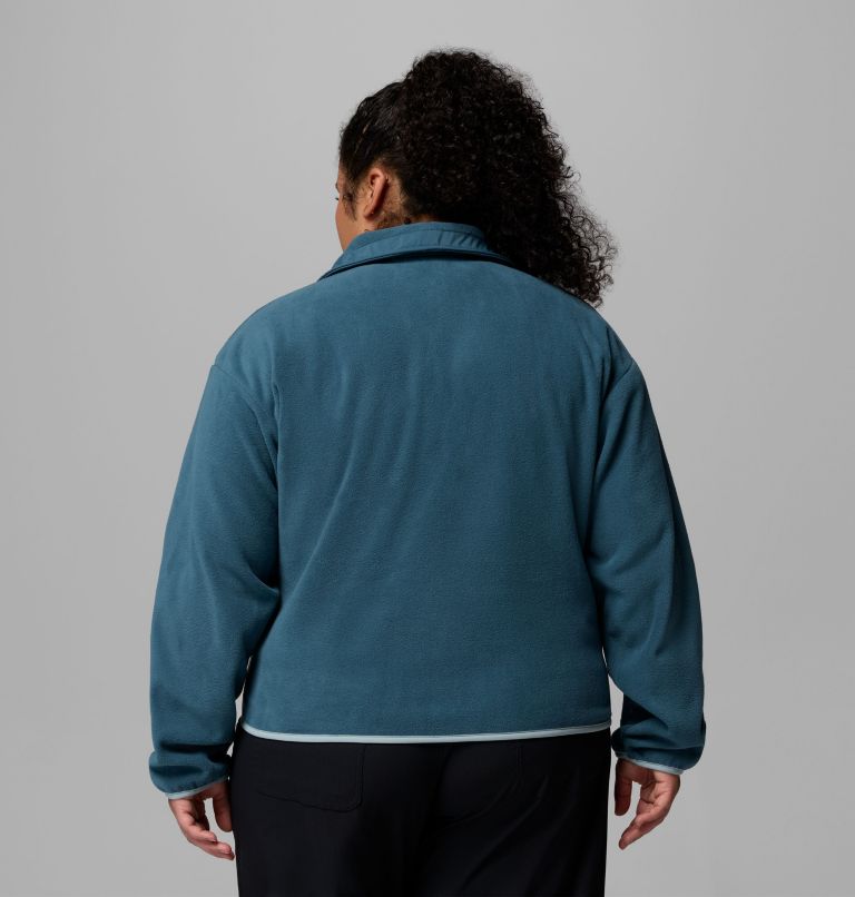 Women's Sequoia Grove Half Zip Fleece - Plus Size, Color: Everblue, Crushed Blue, image 3