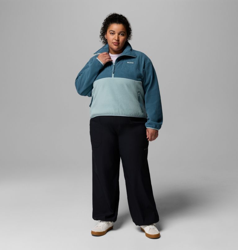 Women's Sequoia Grove Half Zip Fleece - Plus Size, Color: Everblue, Crushed Blue, image 2