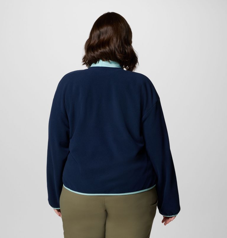 Women's Sequoia Grove Half Zip Fleece - Plus Size, Color: Collegiate Navy, Spray, image 2