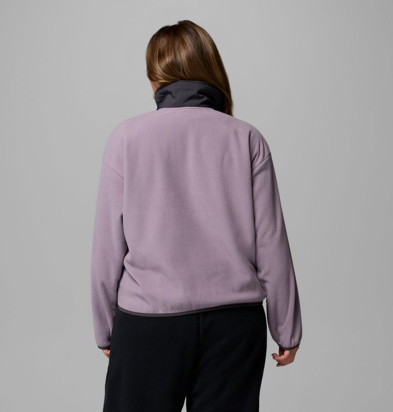 Women's Sequoia Grove Half Zip Fleece - Plus Size, Color: Shale Purple, Shark, Shark, image 3