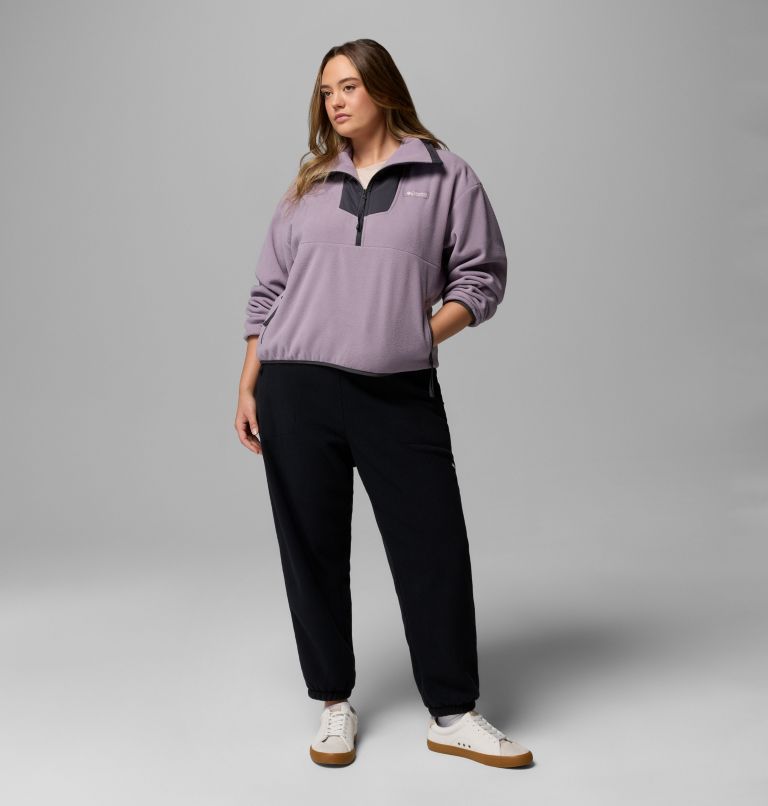 Women's Sequoia Grove Half Zip Fleece - Plus Size, Color: Shale Purple, Shark, Shark, image 2