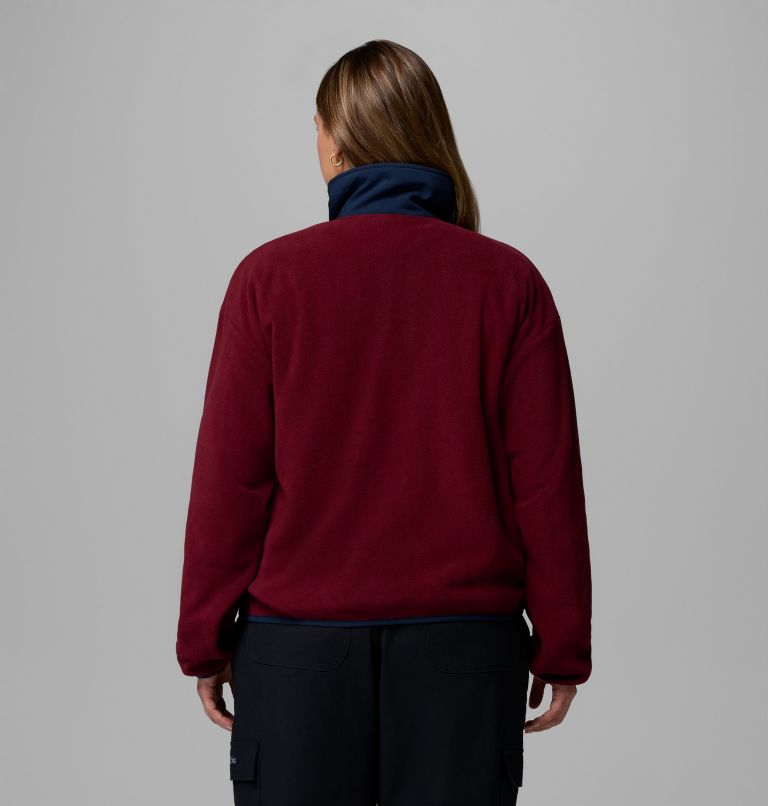 Women's Sequoia Grove Half Zip Fleece - Plus Size, Color: Rich Wine, Collegiate Navy, Maple Sugar, image 3
