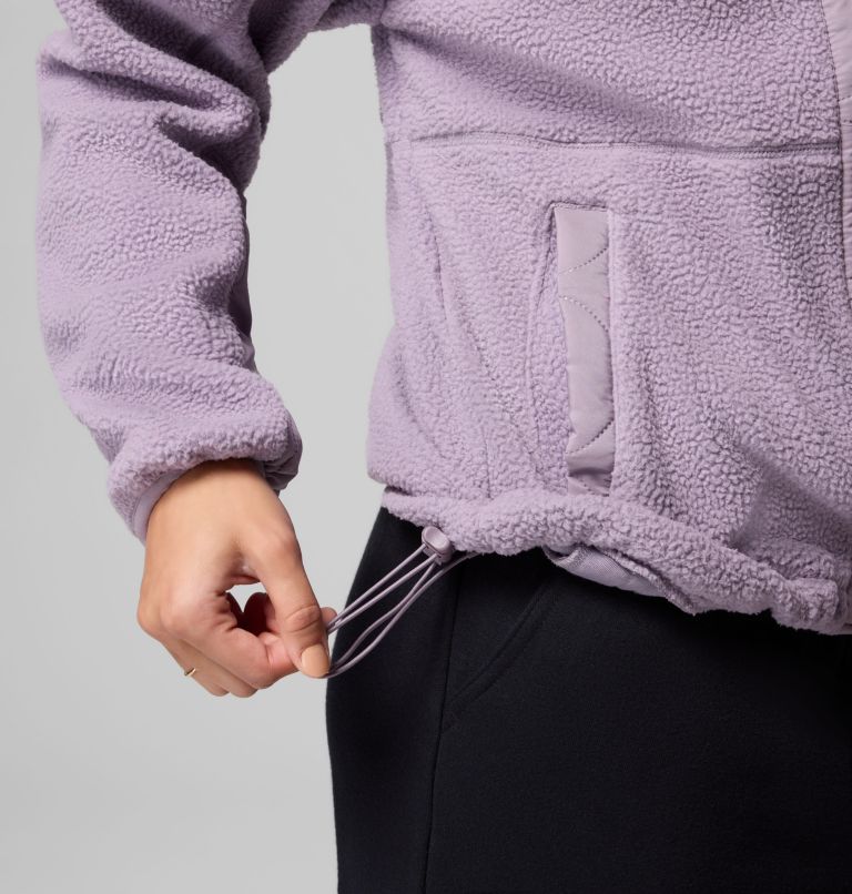 Women's Cloud Point Snap Fleece Jacket, Color: Shale Purple, image 7