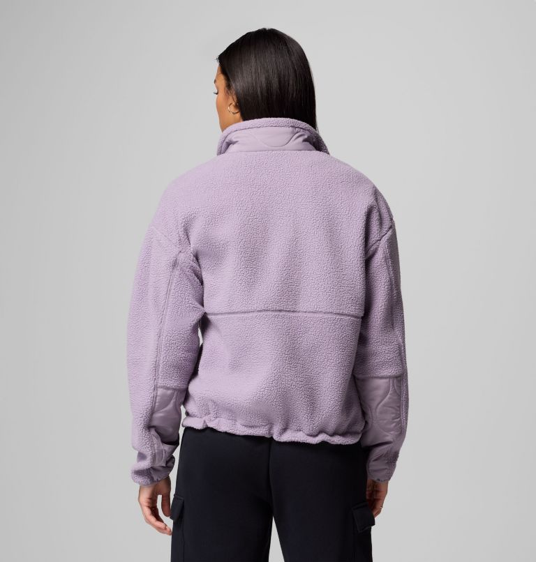 Women's Cloud Point Snap Fleece Jacket, Color: Shale Purple, image 3