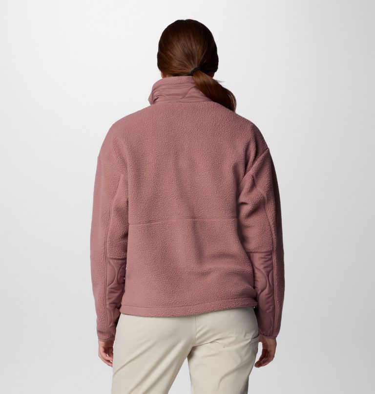 Women's Cloud Point Snap Fleece Jacket, Color: Fig, image 2