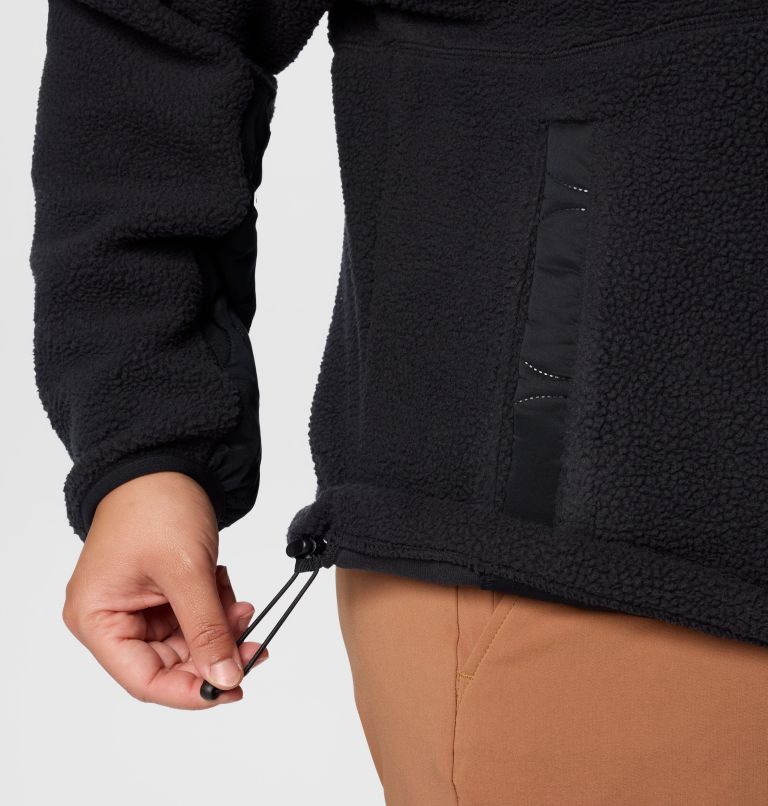 Women's Cloud Point Snap Fleece Jacket - Plus Size, Color: Black, image 6
