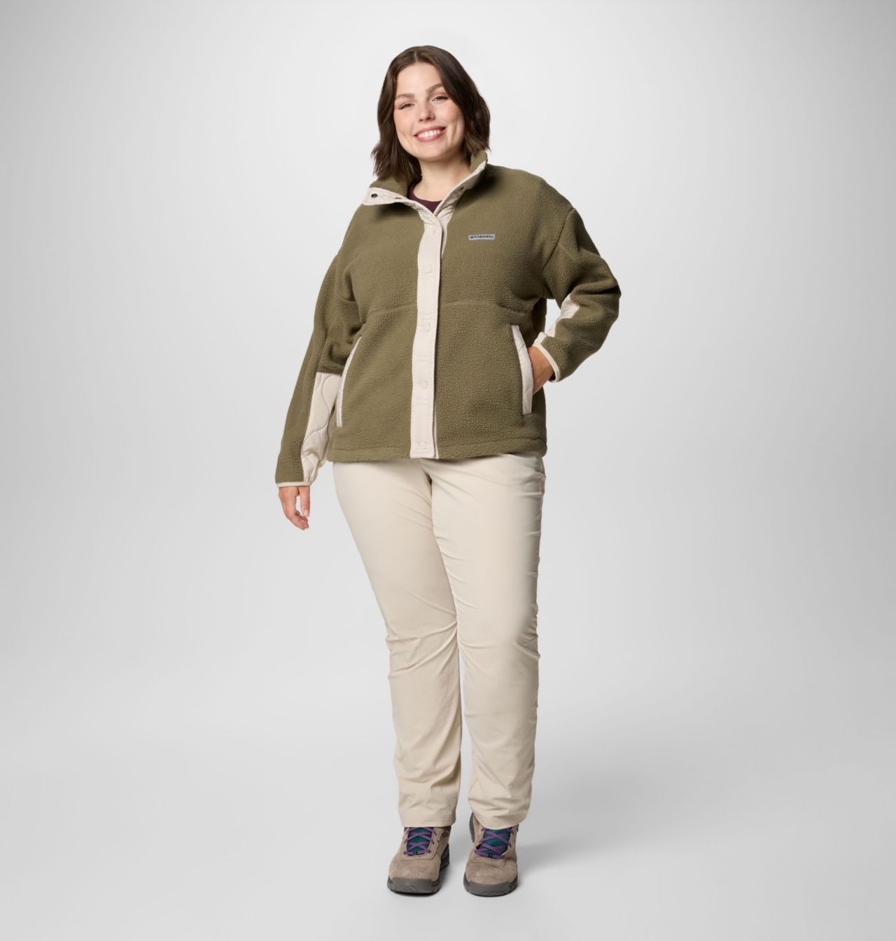 Women's Cloud Point™ Snap Fleece Jacket - Plus Size 3