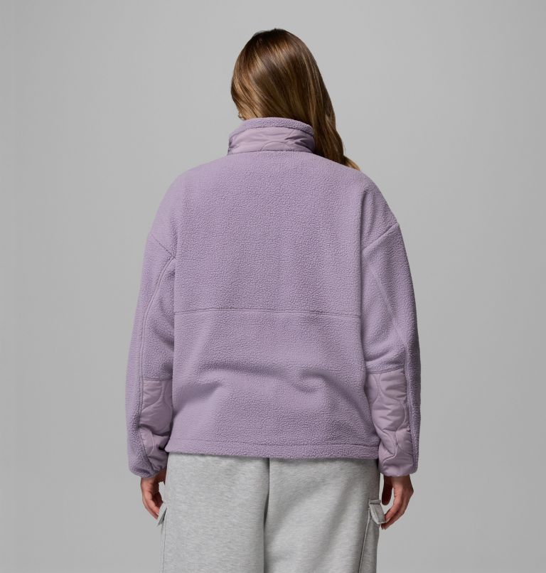 Women's Cloud Point Snap Fleece Jacket - Plus Size, Color: Shale Purple, image 3