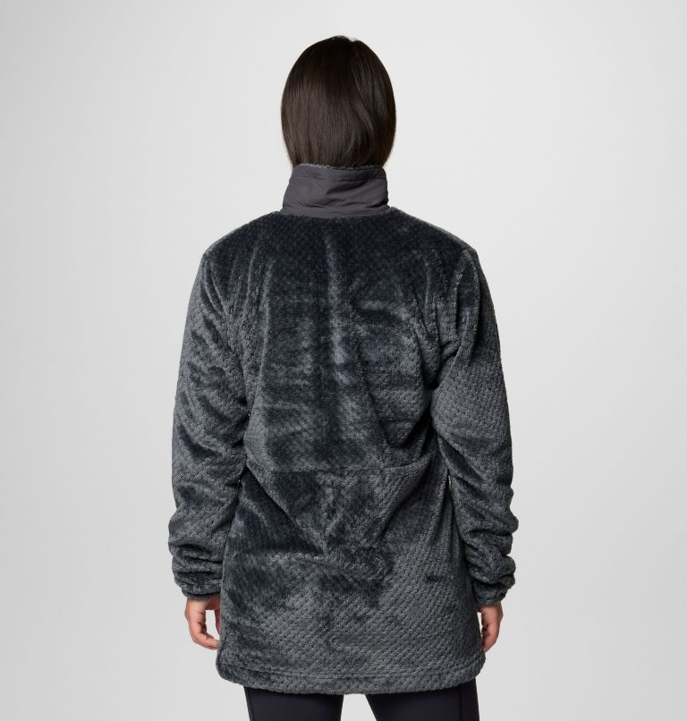 Women's Fire Side Quarter Zip II Fleece Pullover, Color: Shark, image 2