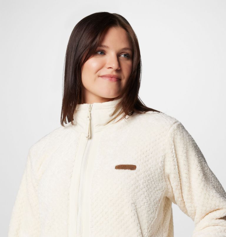 Women's Fire Side Quarter Zip II Fleece Pullover, Color: Chalk, image 5