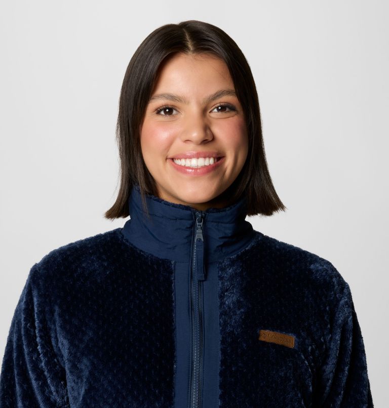 Women's Fire Side Quarter Zip II Fleece Pullover, Color: Collegiate Navy, image 5
